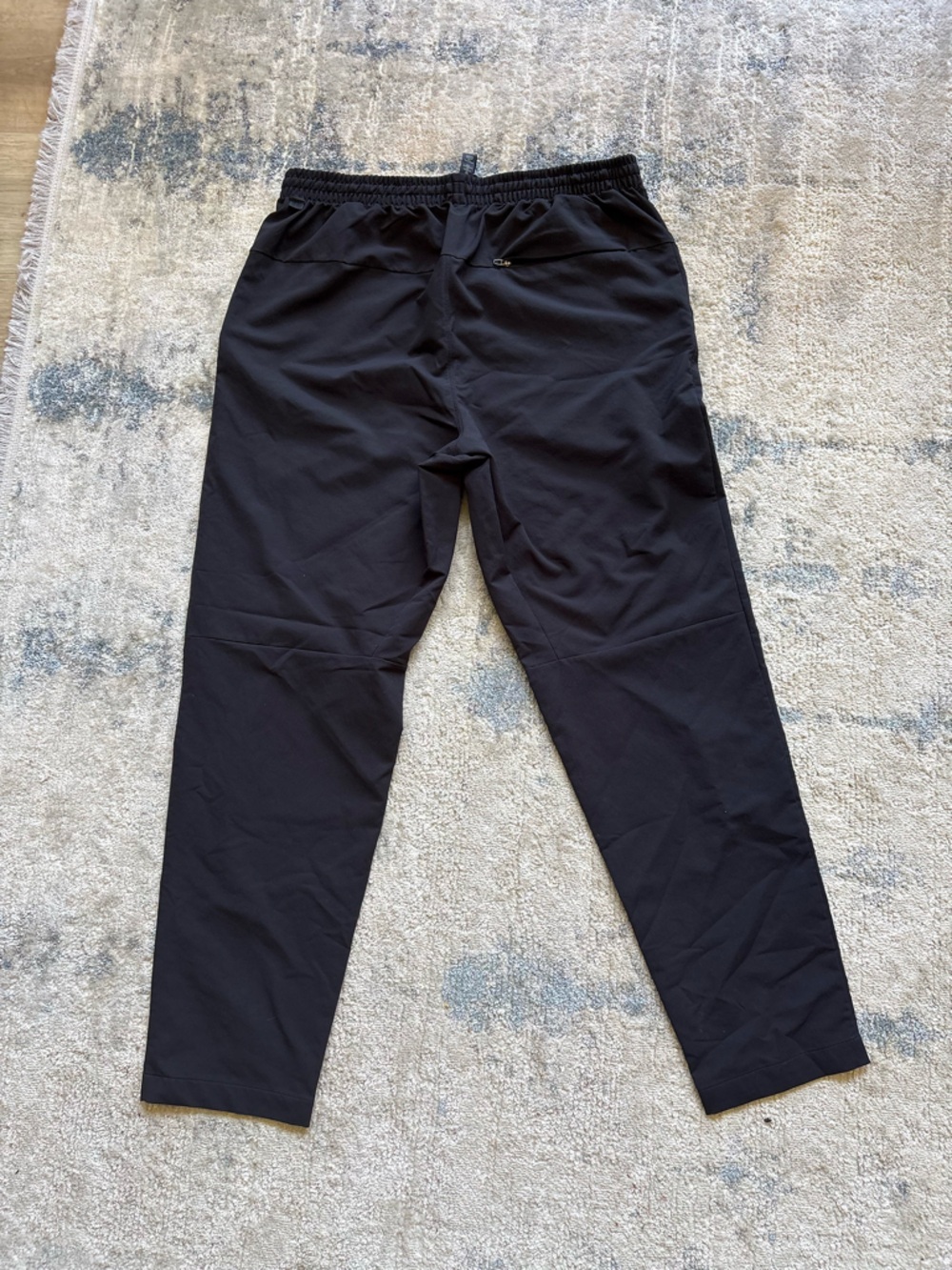 lululemon athletica Black Drawstring Pique Trousers - Picture 2 of 4